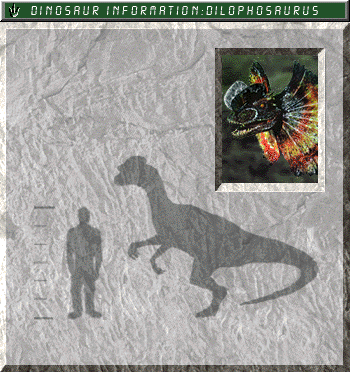 Dilophosaurus field card
