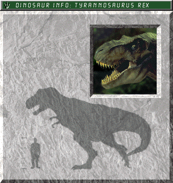 Tyrannosaurus Rex field card
