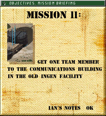 Mission 11 briefing